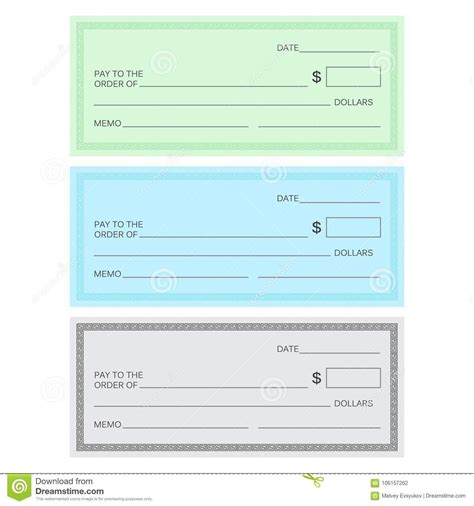 Blank Check Template. Check Template. Banking Check Templ with Blank ...