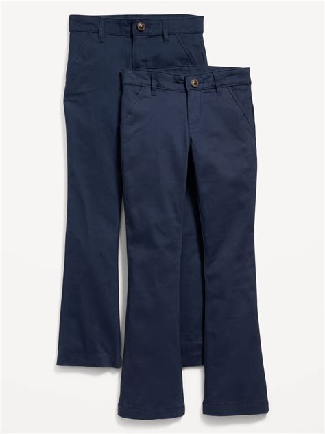 Old Navy - School Uniform Boot-Cut Pants 2-Pack for Girls blue