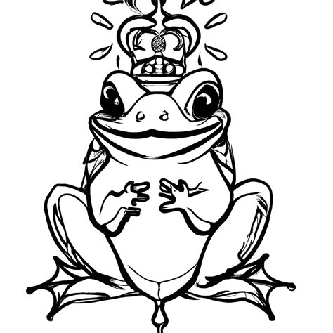 Frog Prince Digital Graphic · Creative Fabrica