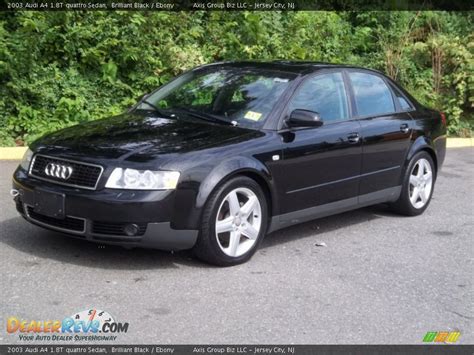 2003 Audi A4 18t Quattro Sedan Brilliant Black Ebony Photo 1