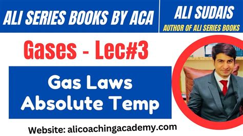 Mdcat I Gases Unit Lec Gas Laws Absolute Temp Prof Ali Sudais