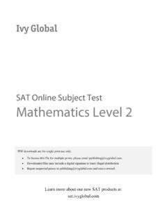 Sat Online Subject Test Mathematics Level Sat Online Subject Test