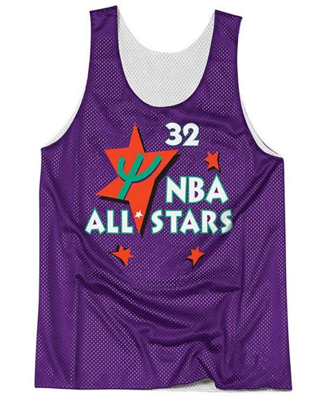 Mitchell And Ness Mens Shaquille Oneal Nba All Star 1995 Reversible