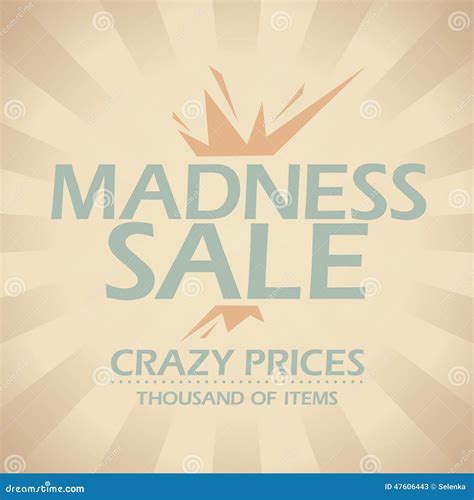 Madness Sale Design Stock Illustration Illustration Of Clearance