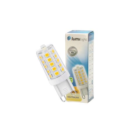 Żarówka LED G9 3W barwa neutralna ceramic LL4156 LUMILIGHT