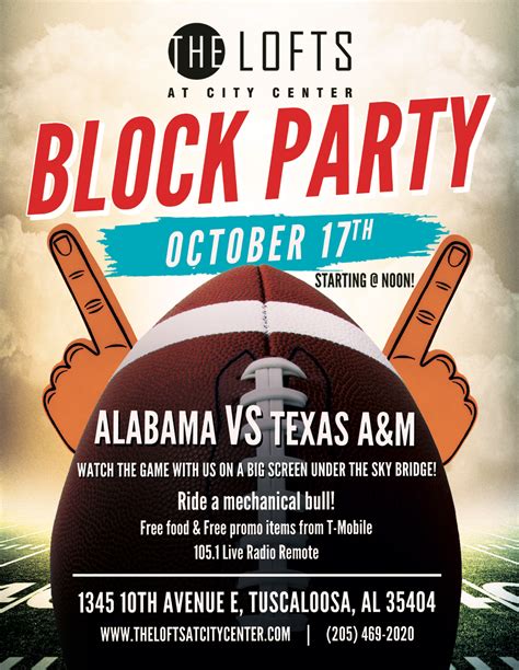 Football Tailgate Party Flyer