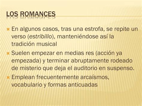 Ppt Los Romances Powerpoint Presentation Free Download Id2270793