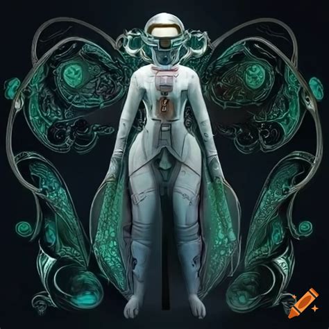 Artwork Of A Futuristic Space Suit On Craiyon