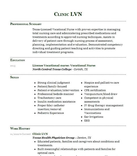 Lvn Cover Letter