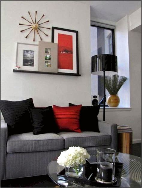 Red Black White Grey Living Room - Living Room : Home Decorating Ideas ...