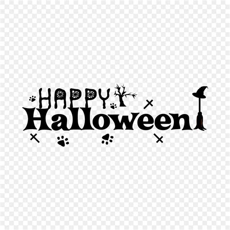 Happy Halloween Text Vector Art PNG Happy Halloween Hand Drawn Text