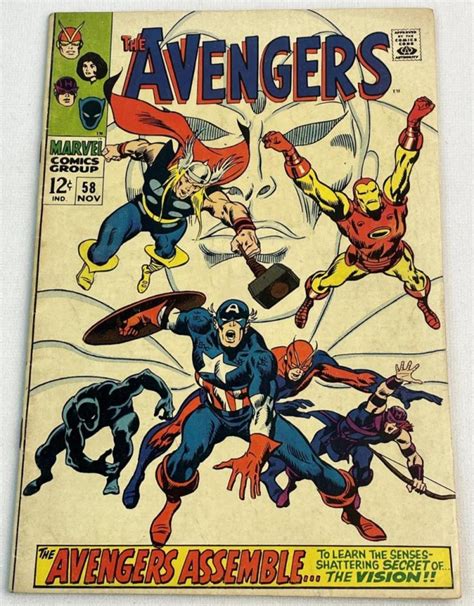 Lot Vintage Nov The Avengers No Marvel Cent Comic Book