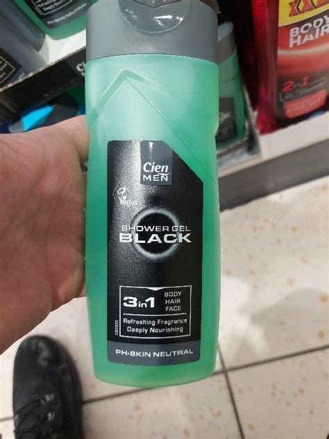 Cien Men Shower Gel Black 3 In 1 INCI Beauty