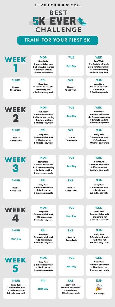 Printable K Training Schedule For Beginners