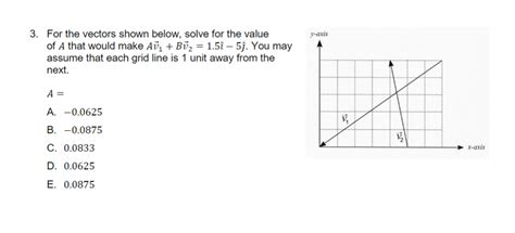 Solved 3 For The Vectors Shown Below Solve For The Value Chegg