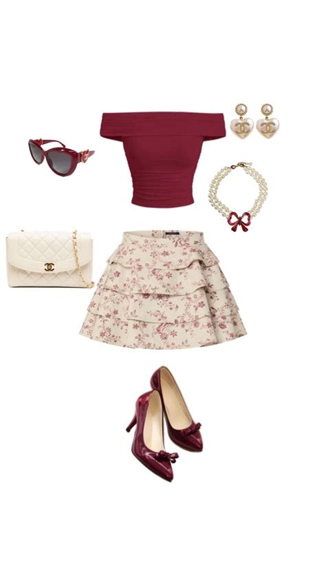 Cherry Wine Coquette En V Tements Styl S Mode Femme Fashion