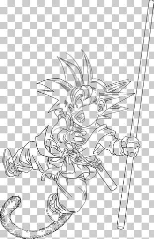 Goten Line Art Goku Drawing Gohan Png Clipart Angle Arm Art The