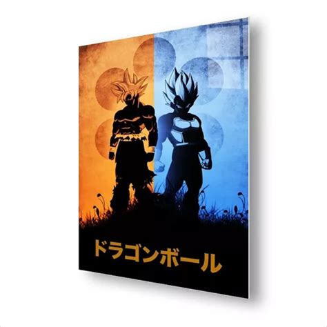 Cuadro Metalico Goku Y Vegeta Dragon Ball Z Art Aluminio Meses Sin