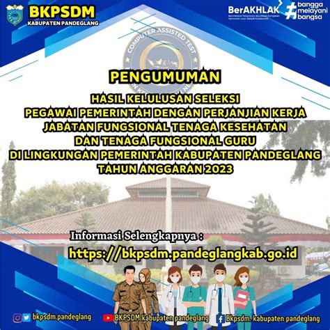 PENGUMUMAN KELULUSAN SELEKSI PPPK JABATAN FUNGSIONAL KESEHATAN DAN