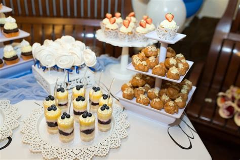 Premium Photo | Various decorated sweets for a children's party