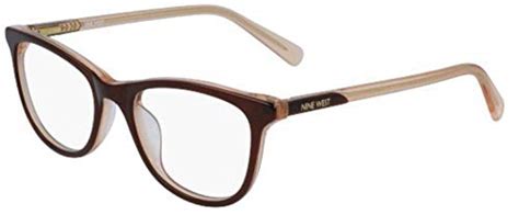 New Nine West Nw Brown Glitter Eyeglasses Mm With Nw Case