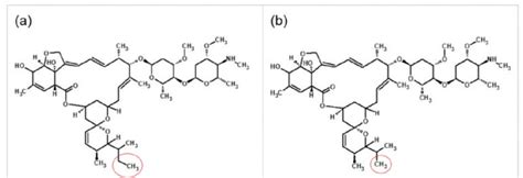 chemical structures  emamectin homologues  emamectin ba