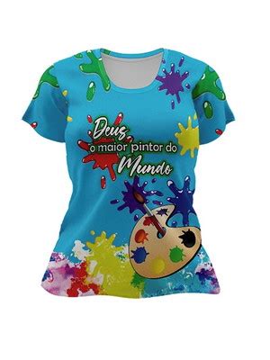 Camiseta Infantil Deus O Maior Pintor Do Mundo Elo7