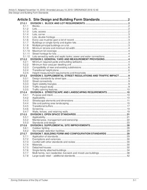 PDF Article 5 Site Design And Building Form Standards Code Zoning