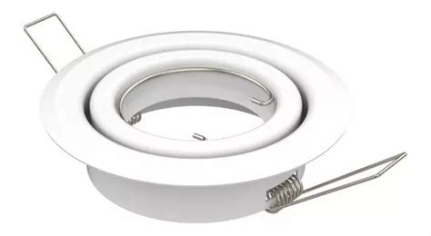 Spot De Embutir Circular Para Dicroica Led Blanco Y Negro