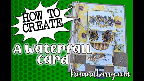 HOW TO CREATE A WATERFALL CARD An EASY DIY Tutorial With And Without