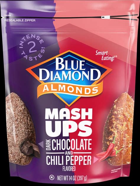 Dark Chocolate And Chili Pepper Almonds Mashup Flavored Almonds