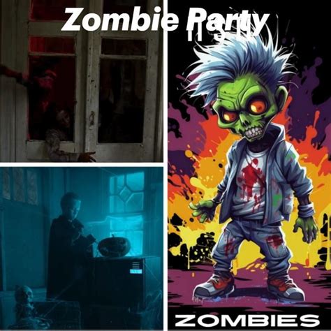 Zombie Party- Zazzle | Zombie party, Zombie illustration, Zombie decorations