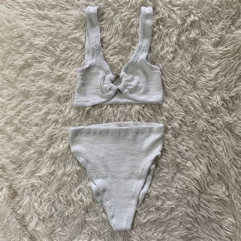 Hunza G Swim Nwt Hunza G Jessica White Bikini Set Poshmark