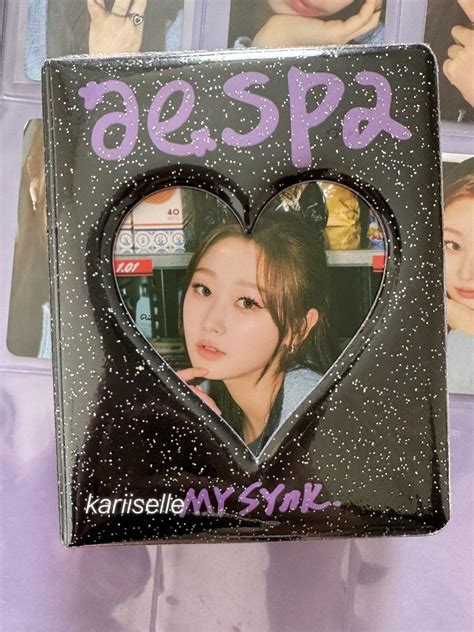 AESPA GISELLE MY SYNK GLITTER PHOTOCARD COLLECT BOOK SET Fanmeeting