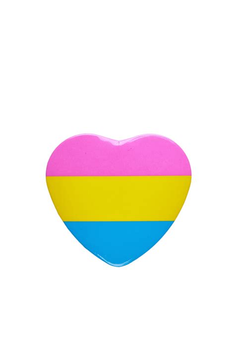 Pride Badge Pansexual Flag Heart Cybershop Australia