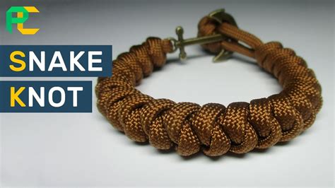 Snake Knot Paracord Bracelet - YouTube