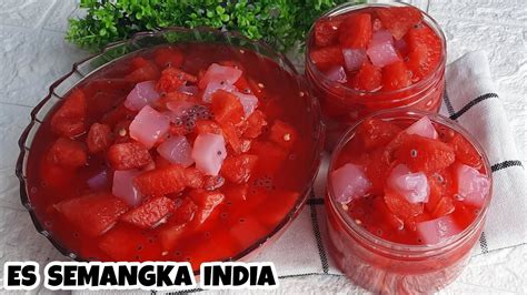 Es Semangka India Natadecoco Minuman Wajib Saat Bulan Puasa Youtube