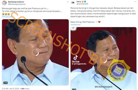 Salah Video Ekspresi Prabowo Saat Anies Dan Ganjar Beri Skor Rendah