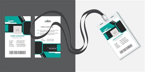 Premium Vector | Office ID Card Design Template