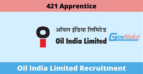 Oil India Limited Hiring Notification 2024 For 421 Post Of Apprentice