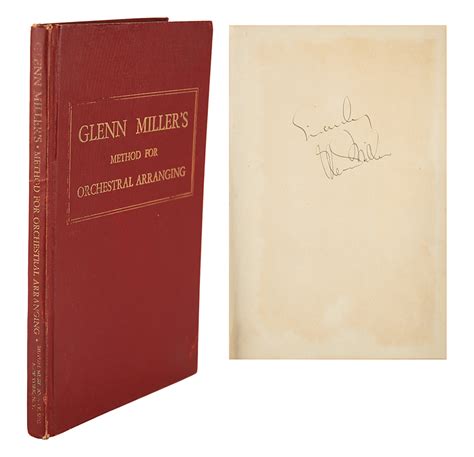 Glenn Miller Signed Book Rr Auction