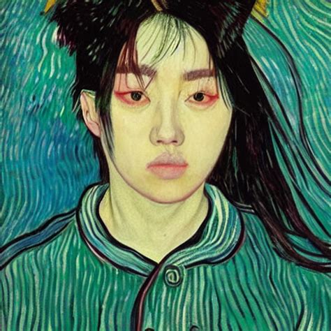 Krea Ai Korean Billie Eilish By Vincent Van Gogh