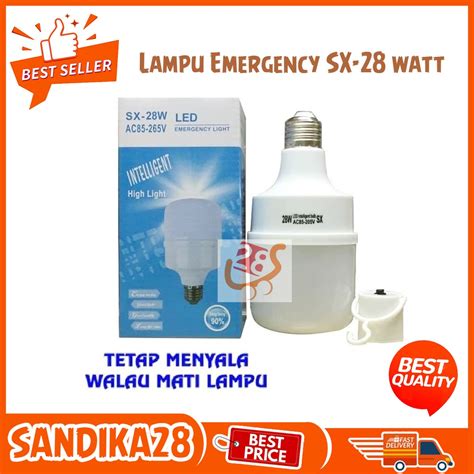 Jual Sandika Bohlam Lampu Emergency Led Sx Watt Lampe Emergency