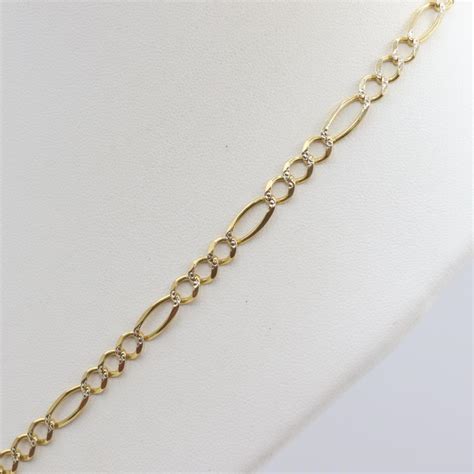 Kt Gold Figaro Chain Necklace Property Room