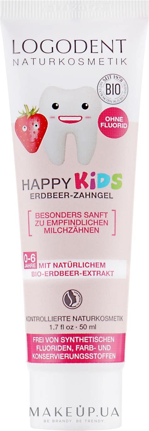 Гель зубной для детей Клубника - Logona Happy Kids Strawberry Toothgel ...