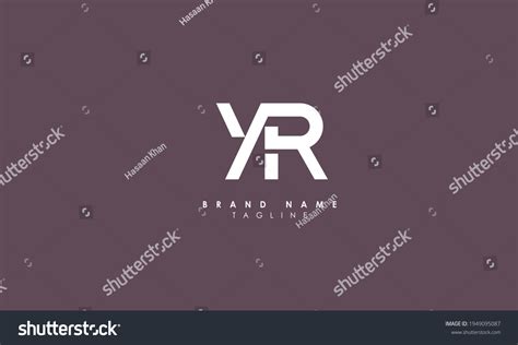 Alphabet Letters Initials Monogram Logo Yr Stock Vector Royalty Free