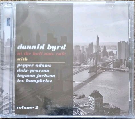 Donald Byrd At The Half Note Cafe Vol 2 By Donald Byrd CD 2014 For