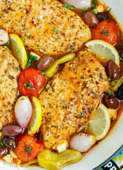 The Best One Pan Baked Greek Chicken Recipe Cookin With Mima