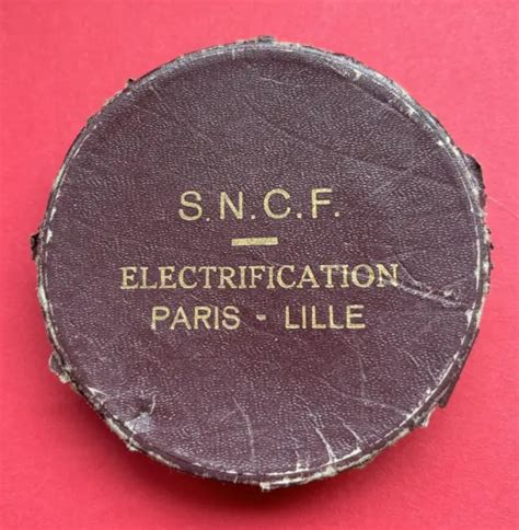 M Daille Bronze Monnaie De Paris Sncf Electrification Paris Lille