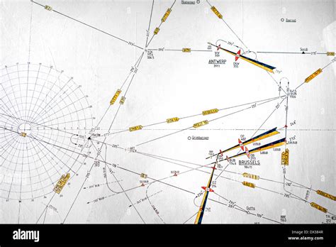 Aeronautical Chart, Map Showing Symbols Of Waypoints And, 41% OFF